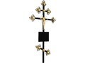 Крест на могилу металлический Золото