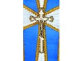 Гроб обитый тканью «Крест»